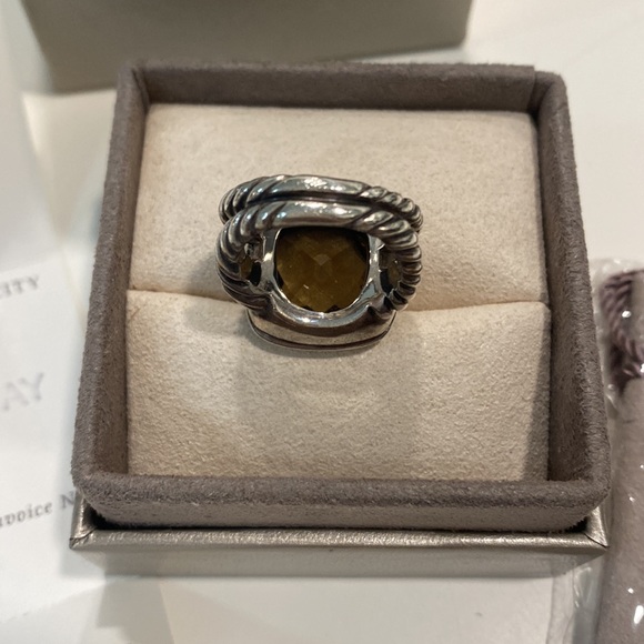 David Yurman Albion 11mm Lemon Citrine ring - Picture 3 of 8